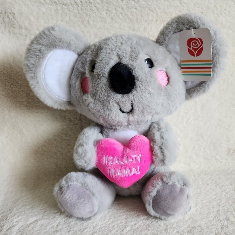NWT American Greetings Gray 10" Koala Bear Plush toy thank you MAMA Mother's Day